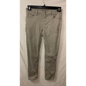 Level 99 Anthropology Moss Green Skinny Jeans